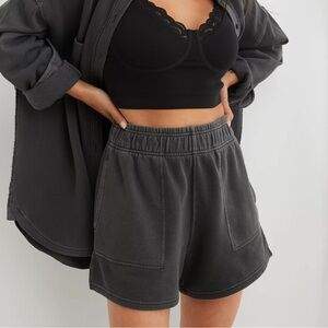 Aerie High Waisted LumberJane Fleece Short